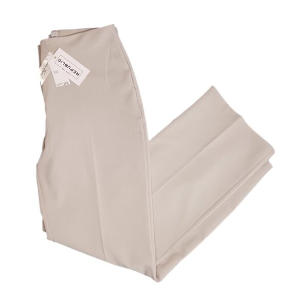 For The Republic Womens Size 8 Dress Pants Beige Pleated Casual Wide Leg Ladies - Picture 1 of 9